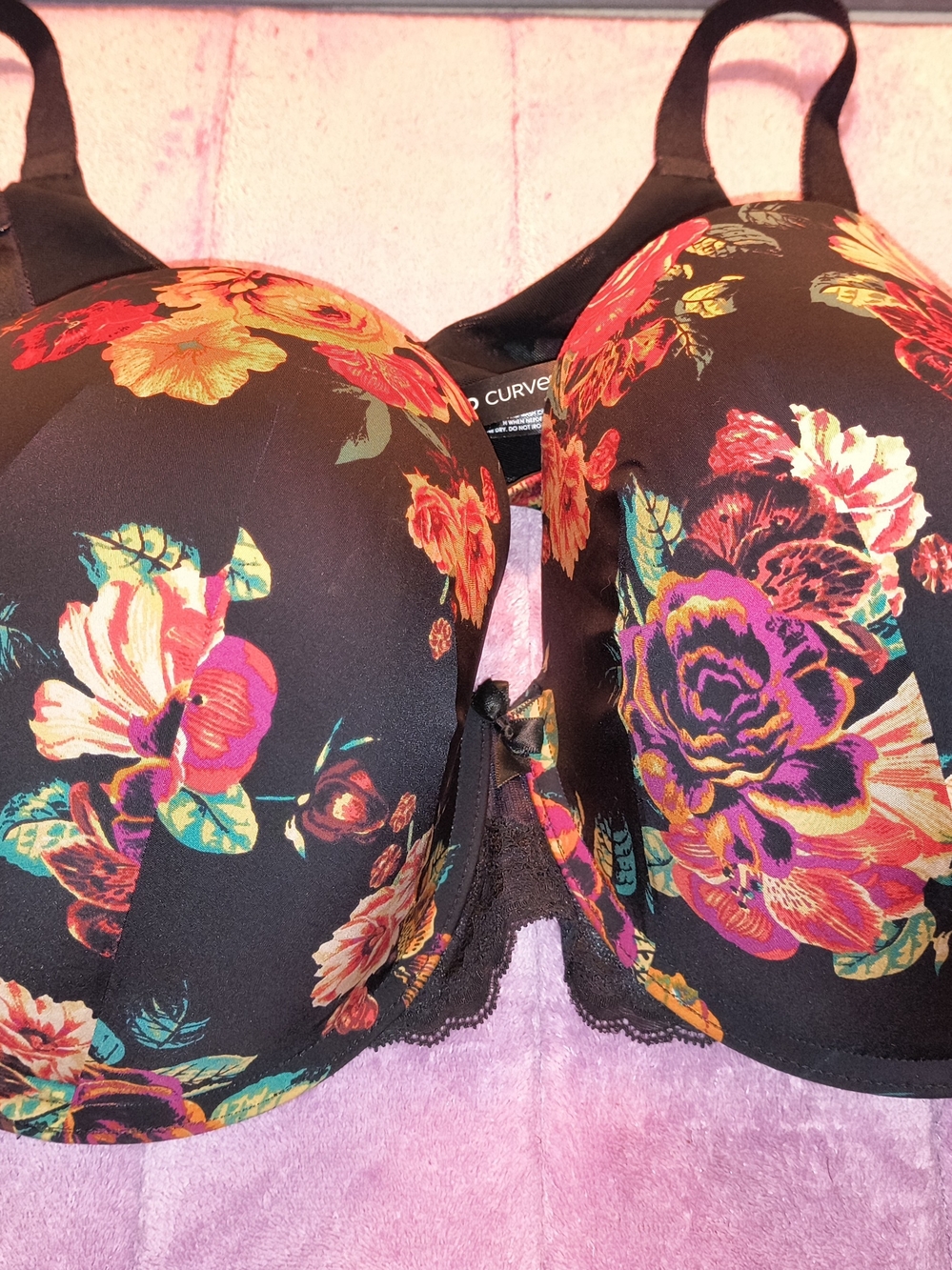 Torrid Floral Black Plus-Size  Bra -40 DD